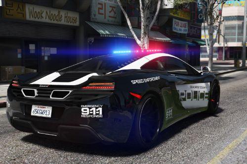 McLaren MP4 12C | Hot Pursuit Police [Add-On / Replace | Template]